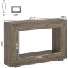 Modern Farmhouse 47-inch Long Entryway / Console Table in Grey Wood Finish