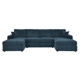 3 - Piece Corduroy Double-Chaise Sectional