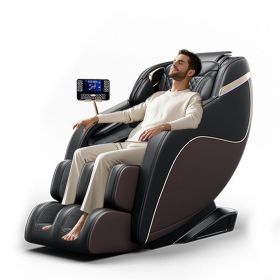 "Luxury Meets Technology! Zero Gravity Massage Chair with SL-Track, Shiatsu, Heated Back & Calves, Foot Rollers