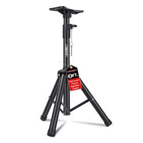 5 Core Speaker Stand Tripod Floor Heavy Duty Adjustable 24 to 36 Inch DJ Studio Short Monitor Stands Pole Mount - SS HD 3FT BLK WOB