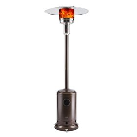 Patio Heater, 50,000 BTU Outdoor Patio Heater with Anti-tilt and Flame-out Protection System, Stainless Steel Burner, Easy Assembly