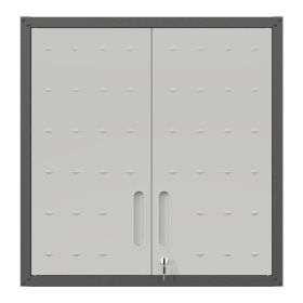 Metal Wall-Mounted Tool Storage Cabinet with Locking Door and 1 Shelf for Garage Warehouse,Office,Assembly Required