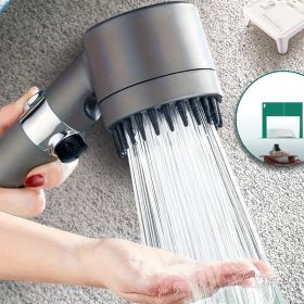 Space Saving 3" Shower Head Kit - 1/2 Inch Standard Connector, Comes with Extra Filter Cartridge