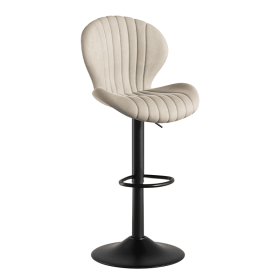 Bar Stools Set of 2 Modern Swivel Bar Chairs, Barstools Counter Height with High Backrest, Easy 3-5 Minute Assembly for Bar, Kitchen, Dining Room (Color: Beige, count: 1 set)